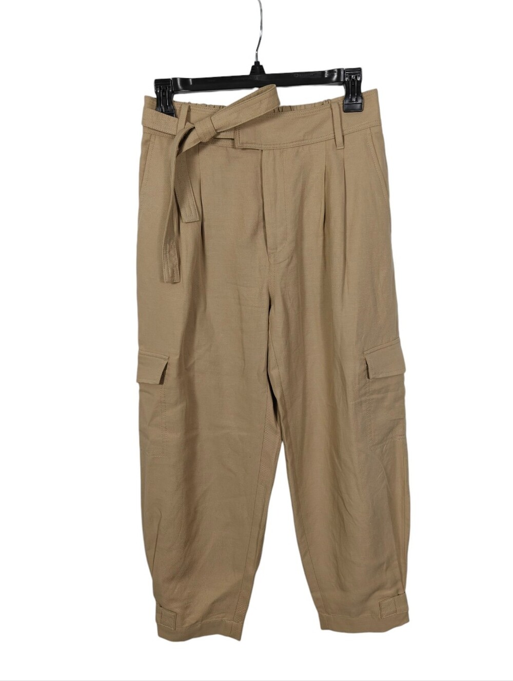 BANANA REPUBLIC Tencel-Linen Cargo Pants In The Color Maverick Tan Size 4P